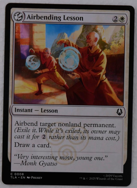 Airbending Lesson (TLA) regular Magic the Gathering instant lesson card