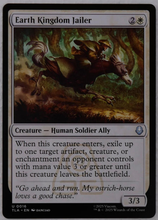Earth Kingdom Jailer card from Avatar The Last Airbender TLA Ally creature