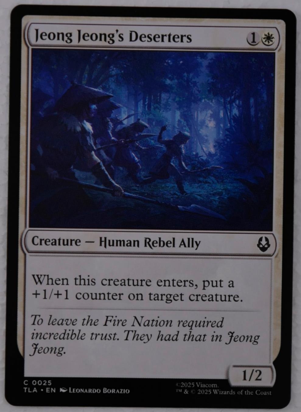 Jeong Jeong’s Deserters card from Avatar The Last Airbender TLA with Ally synergy