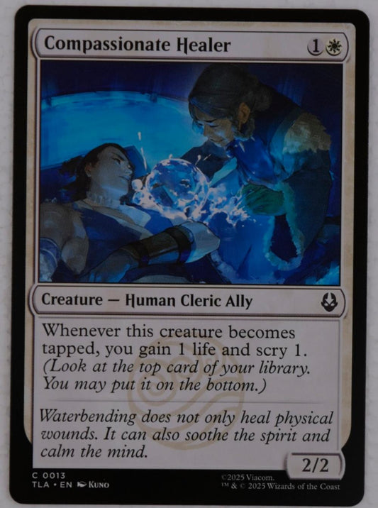 Compassionate Healer regular card from Avatar The Last Airbender TLA Ally cleric