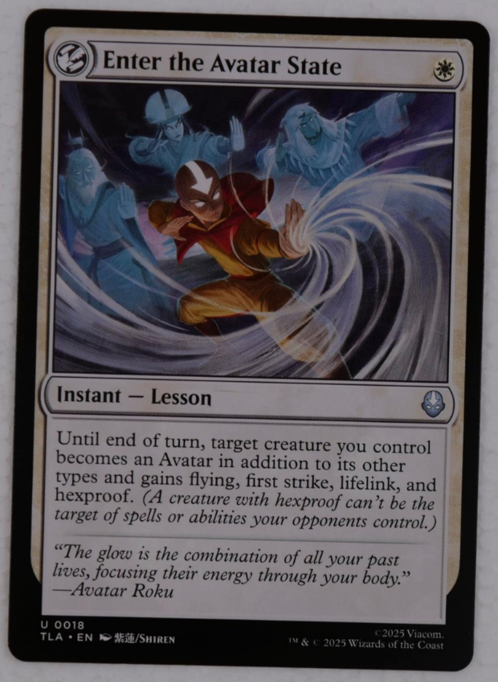 Enter the Avatar State regular card from Avatar The Last Airbender TLA instant lesson