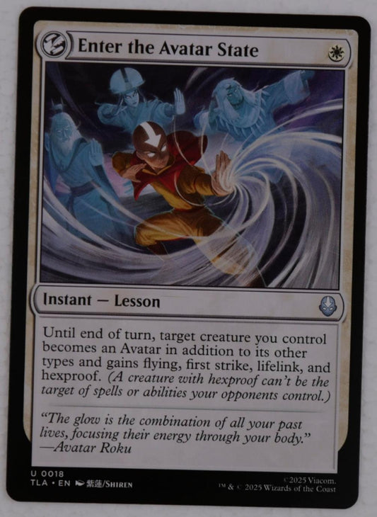 Enter the Avatar State regular card from Avatar The Last Airbender TLA instant lesson