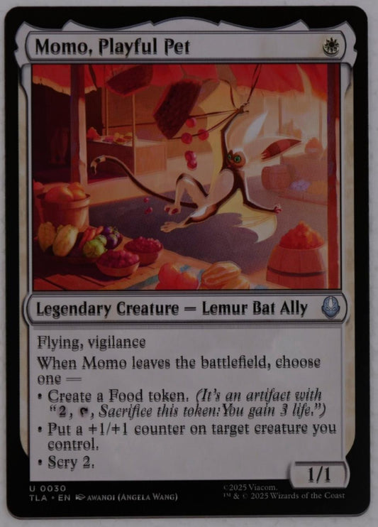 Momo, Playful Pet regular card from Avatar The Last Airbender TLA legendary Ally creature