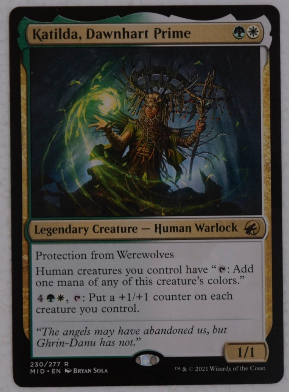 Katilda, Dawnhart Prime legendary creature from Innistrad Midnight Hunt Magic the Gathering