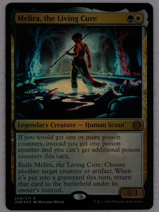 Melira, the Living Cure foil legendary creature from Phyrexia All Will Be One Magic the Gathering