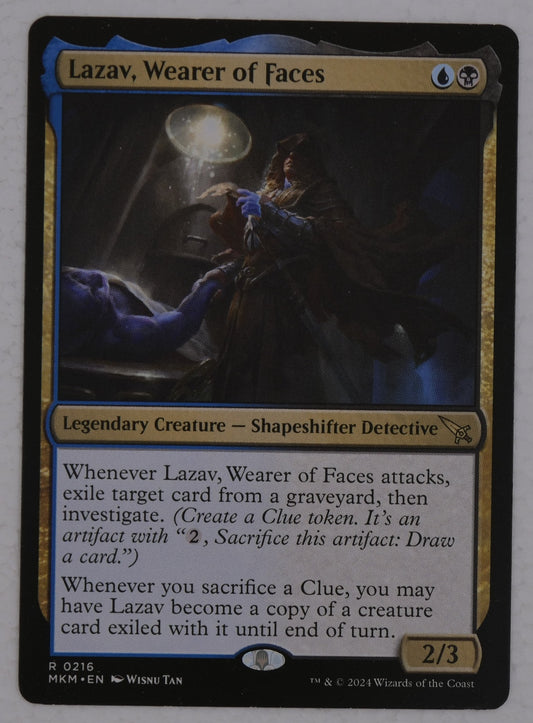 Lazav, Wearer of Faces legendary creature from Murders at Karlov Manor Magic the Gathering
