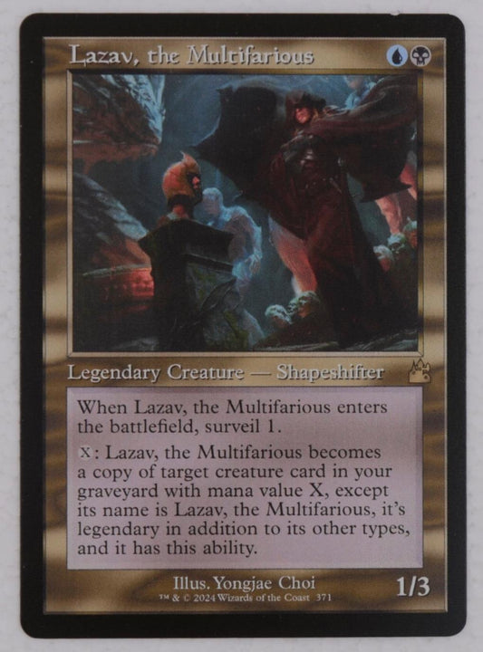 Lazav, the Multifarious retro frame legendary creature from Dominaria Remastered Magic the Gathering