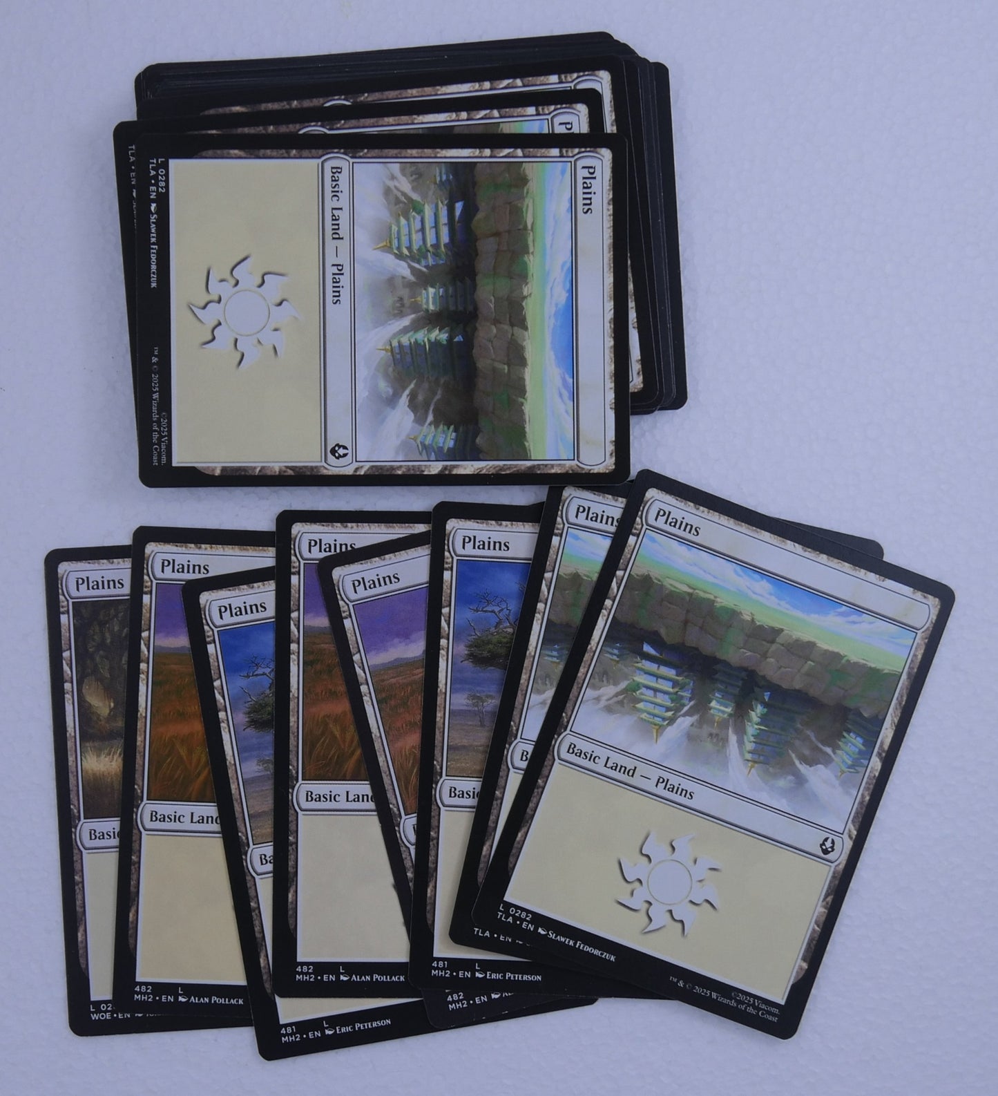 30 Plains basic land cards Magic The Gathering