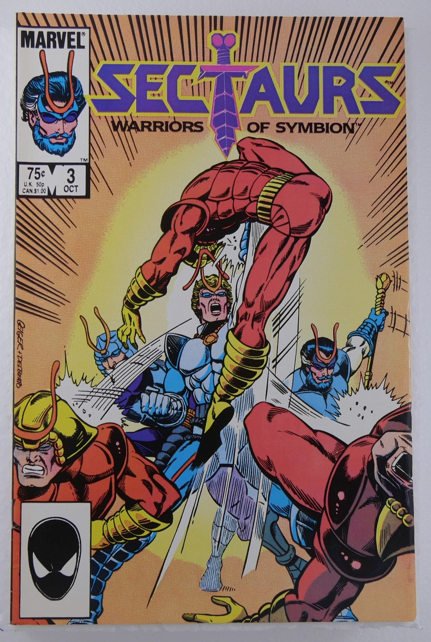 Sectaurs #3 Marvel Comics 1985 Warriors of Symbion cover art