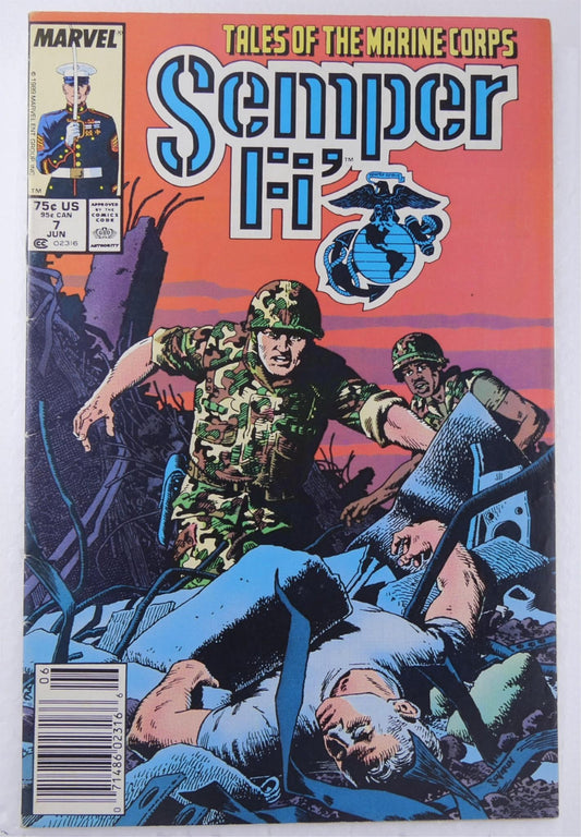Semper Fi #7 Marvel Comics 1989 Tales of the Marine Corps cover art