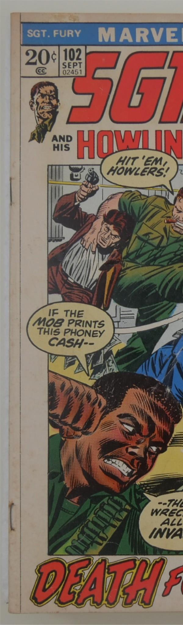 Sgt. Fury #102 (1972) Death for a Dollar | Marvel War Comic