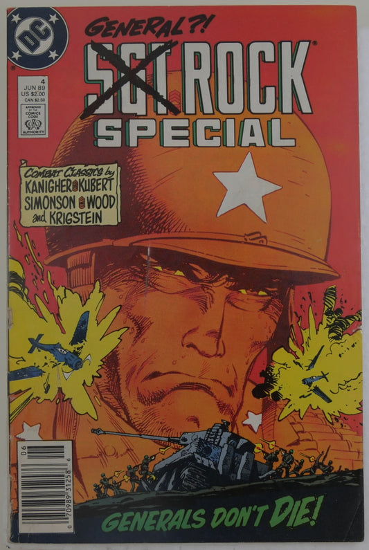 Sgt. Rock Special #4 DC Comics cover featuring Sgt. Rock battlefield artwork and military imagery