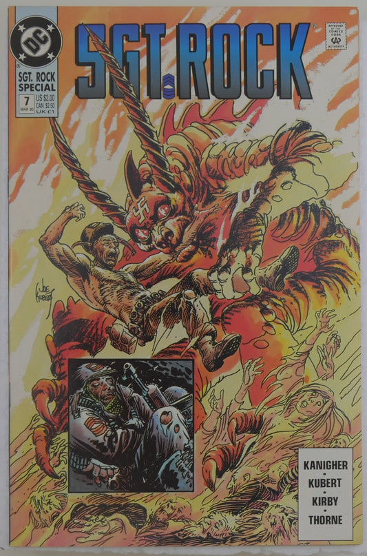 Sgt. Rock Special #7 DC Comics cover featuring battlefield combat and war creature artwork