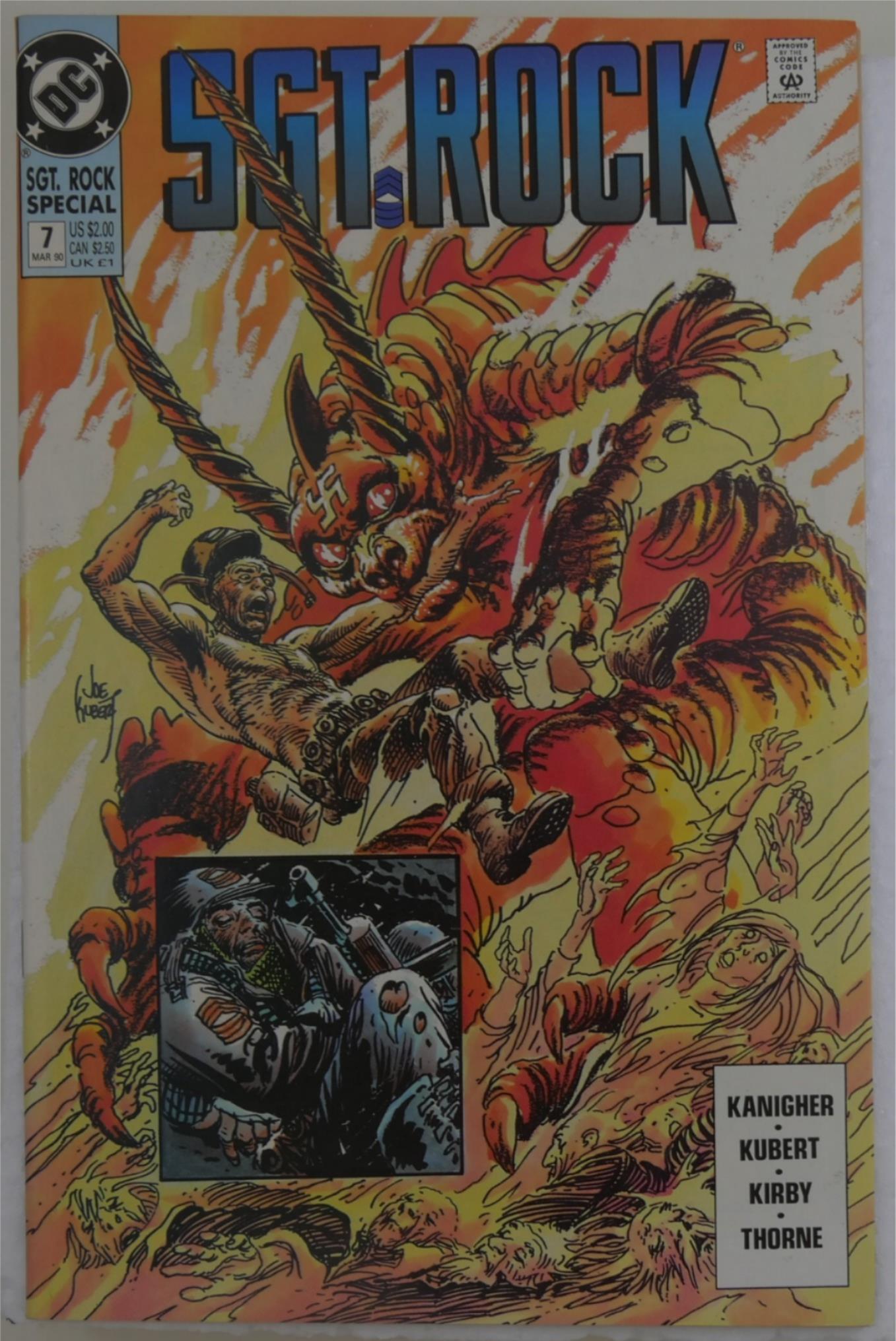 Sgt. Rock Special #7 DC Comics cover featuring battlefield combat and war creature artwork