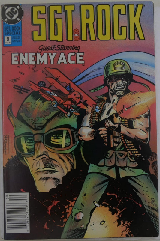 Sgt. Rock Special #9 DC Comics cover featuring Enemy Ace and Sgt. Rock war artwork