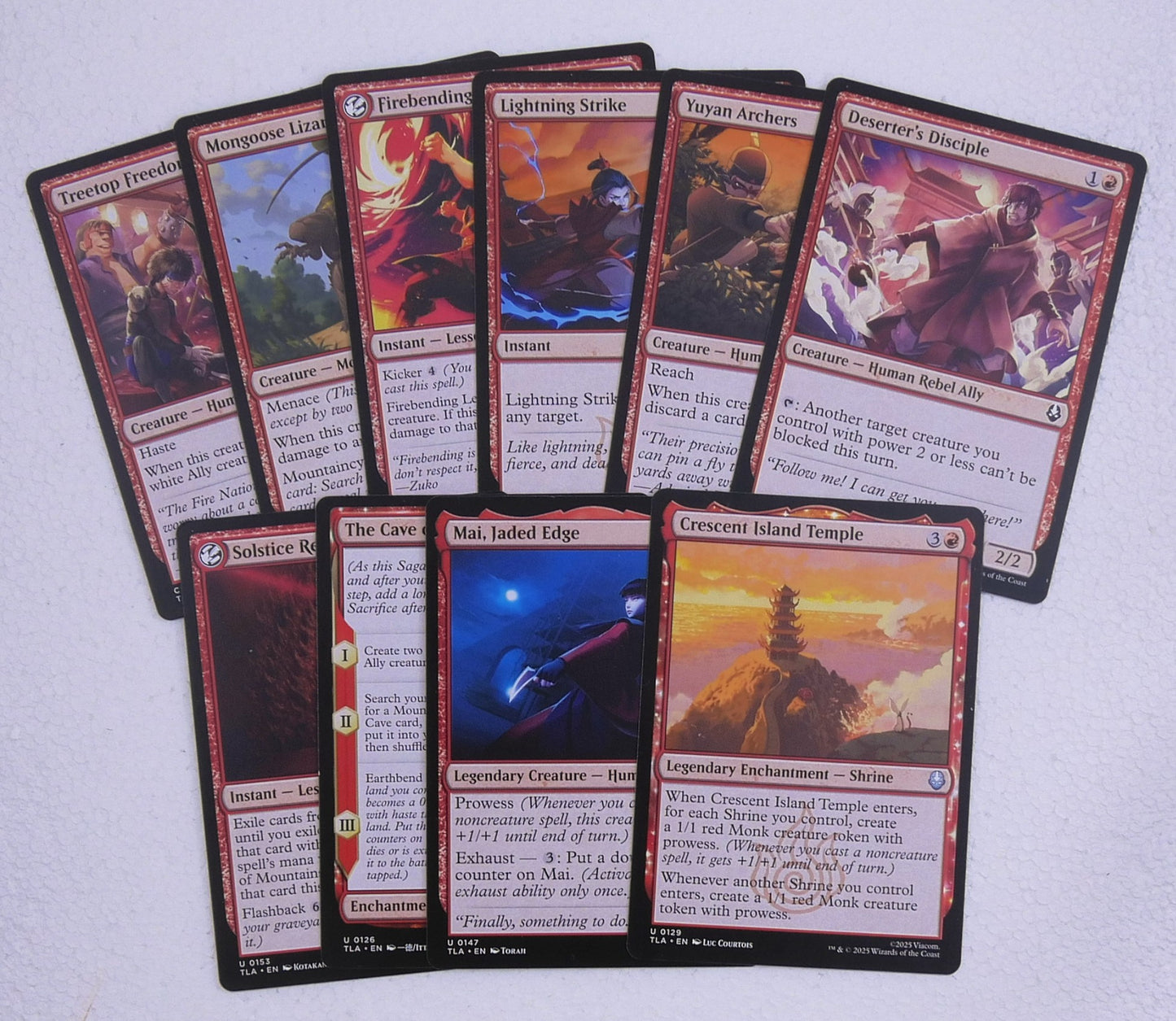 Avatar: The Last Airbender Red Starter Pack (10 Cards)