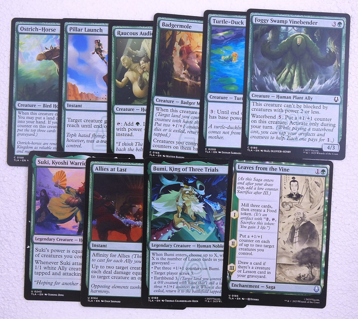 Avatar: The Last Airbender Green Starter Pack (10 Cards)