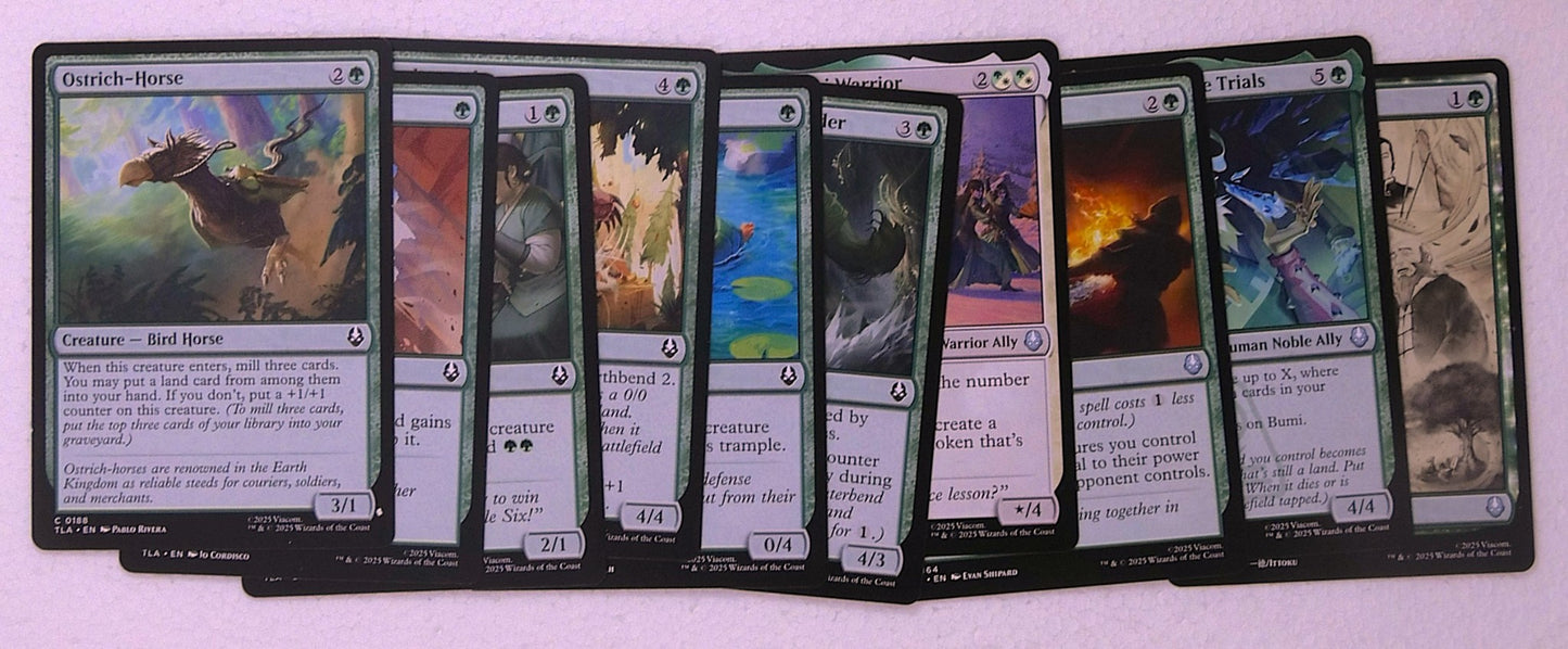 Avatar: The Last Airbender Green Starter Pack (10 Cards)