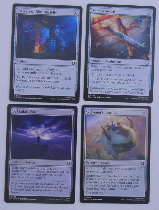 Avatar The Last Airbender MTG colorless starter pack with four randomized cards