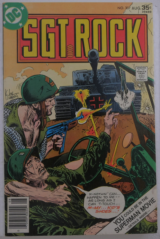 Sgt. Rock #307 DC Comics 1977 war comic cover
