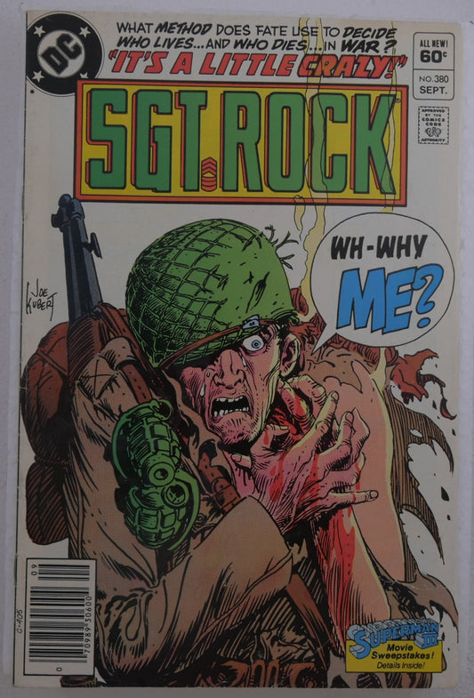 Sgt. Rock #380 DC Comics 1985 war comic cover