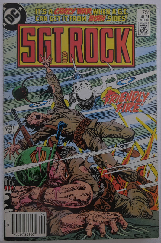 Sgt. Rock #409 DC Comics 1986 Friendly Fire war comic cover