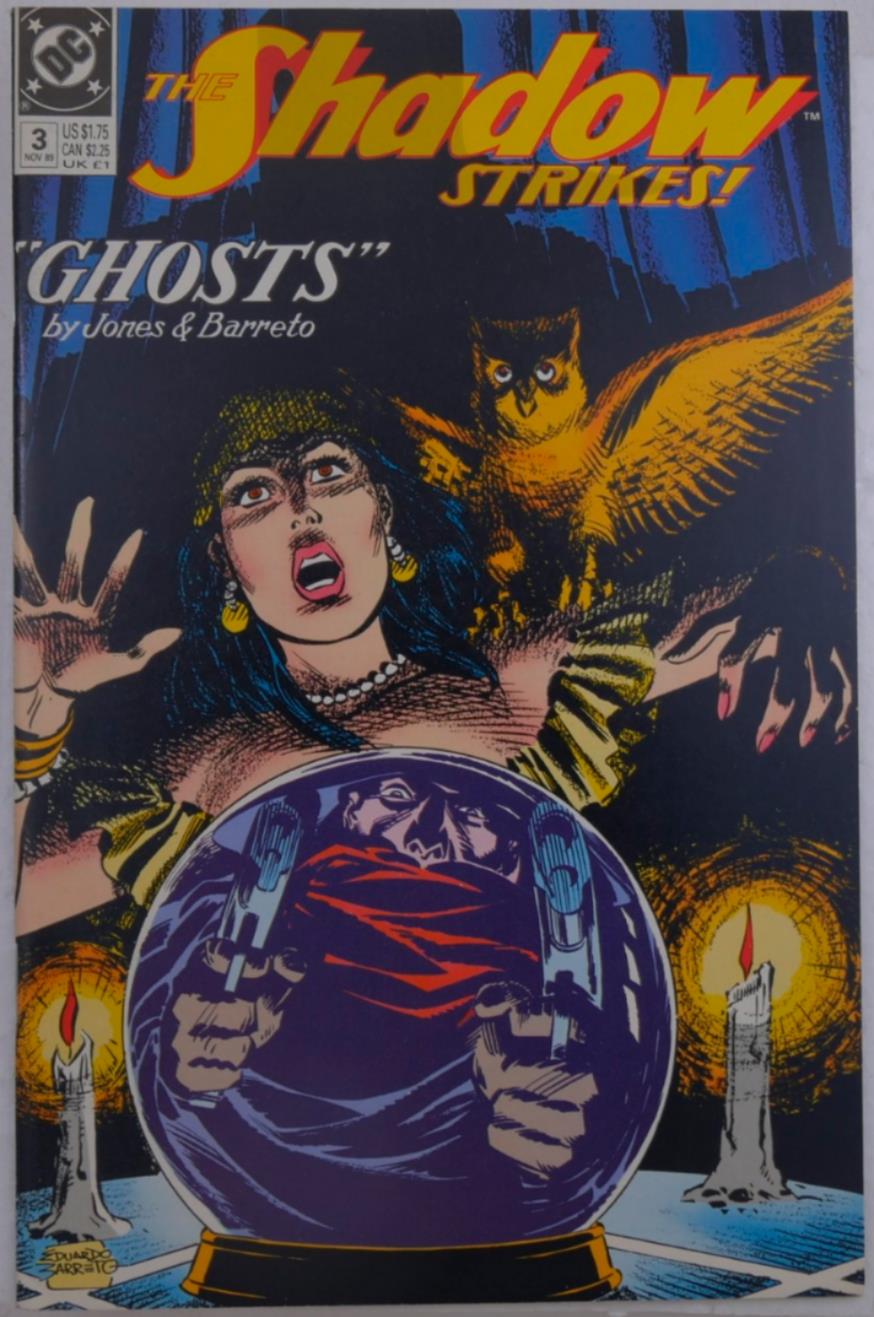 The Shadow Strikes #3 1989 DC Comics Ghosts cover crystal ball fortune teller