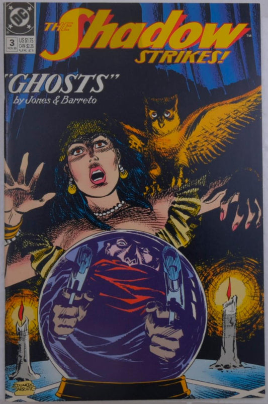 The Shadow Strikes #3 1989 DC Comics Ghosts cover crystal ball fortune teller