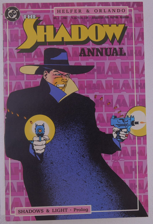The Shadow Annual #1 DC Comics 1987 Shadows & Light Prolog cover