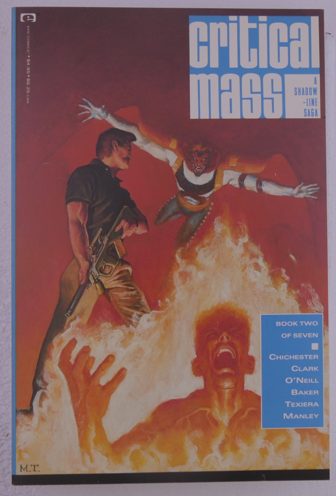 A Shadowline Saga Critical Mass #2 Epic Comics Book Two cover art