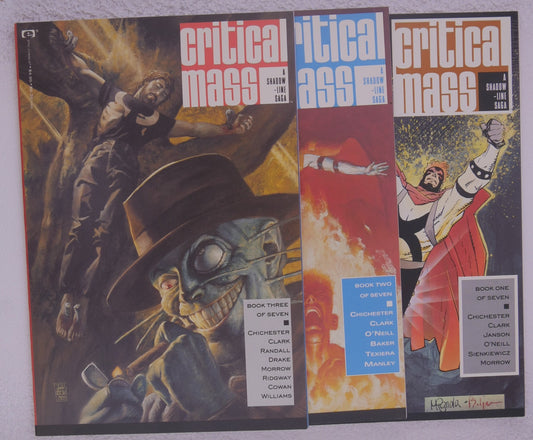 Critical Mass #1–3 Shadowline Saga opening arc Epic Comics covers