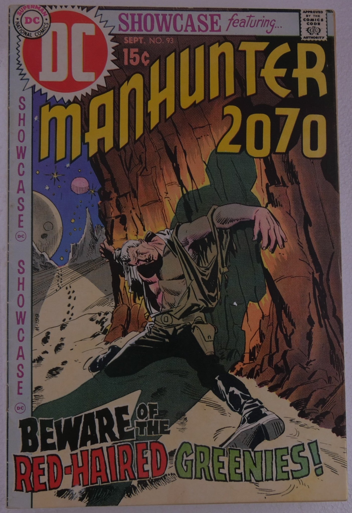Showcase 93 Manhunter 2070 DC Comics Bronze Age cover art