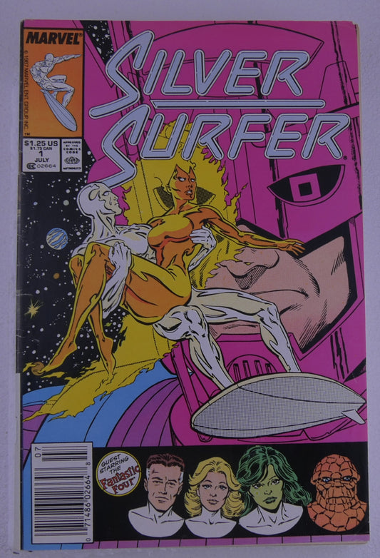 Silver Surfer #1 (1987) Marvel Comics Guest Fantastic Four