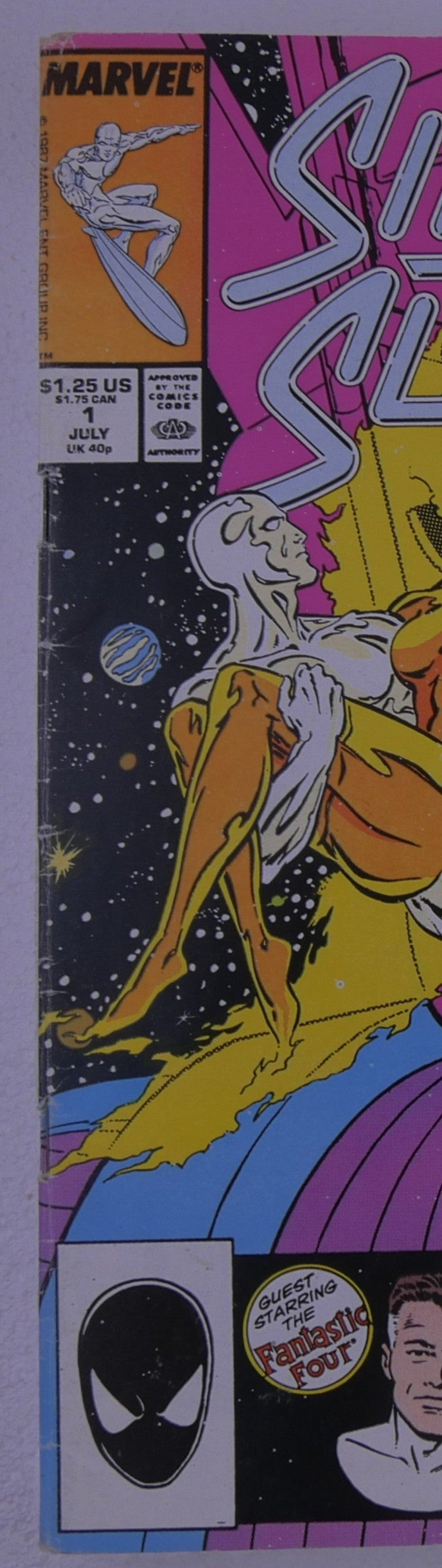 Silver Surfer #1 (1987) Marvel Comics Guest Fantastic Four (Copy)