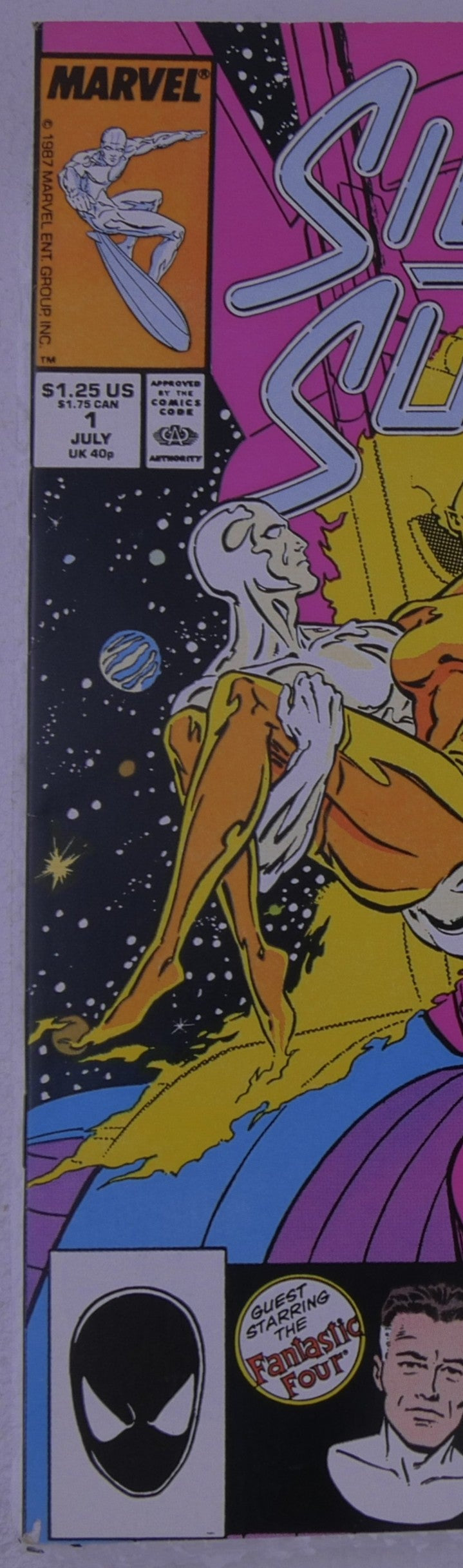 Silver Surfer #1 (1987) Marvel Comics Guest Fantastic Four