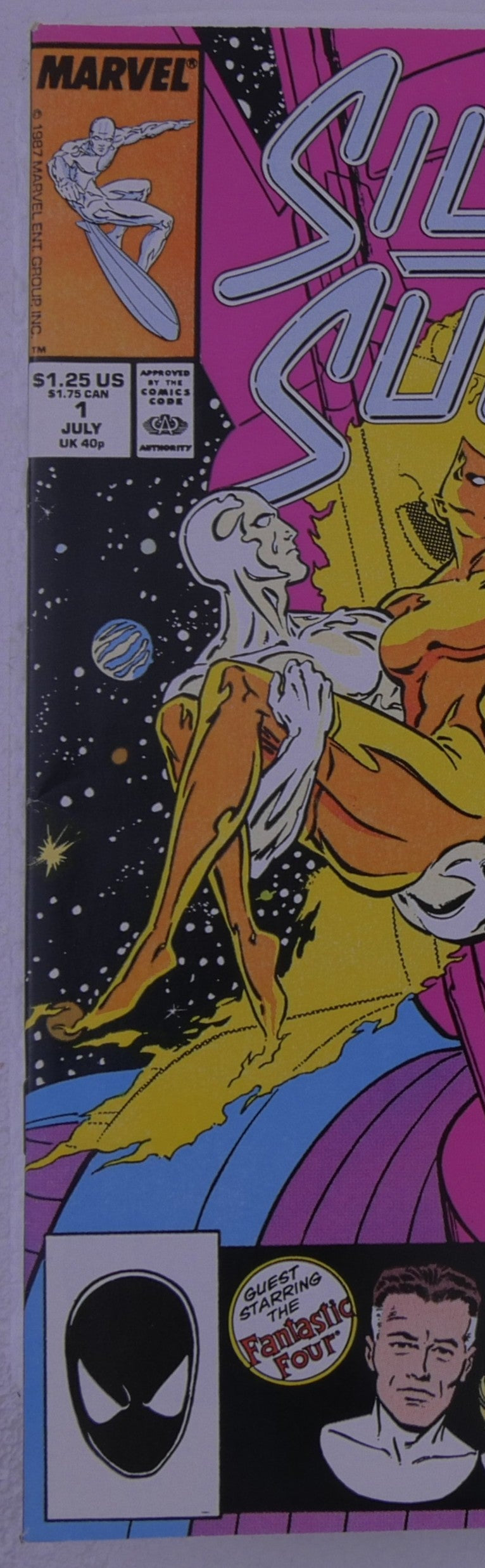 Silver Surfer #1 (1987) Marvel Comics Guest Fantastic Four