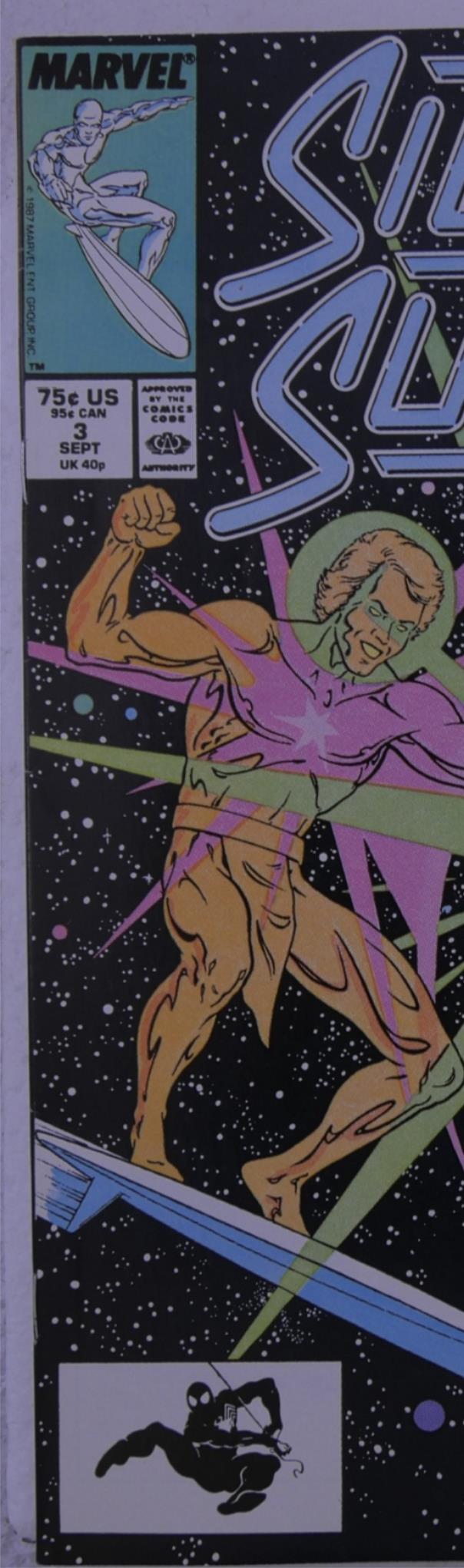 Silver Surfer #3 (1987 Marvel) Cosmic Battle Cover Direct Edition
