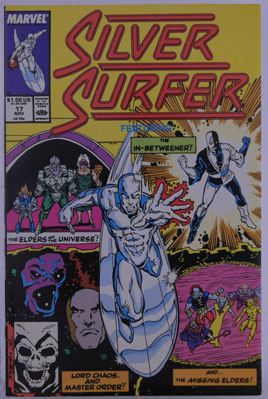 Silver Surfer Vol 3 #17 1988 Marvel Comics In-Betweener Elders cover art