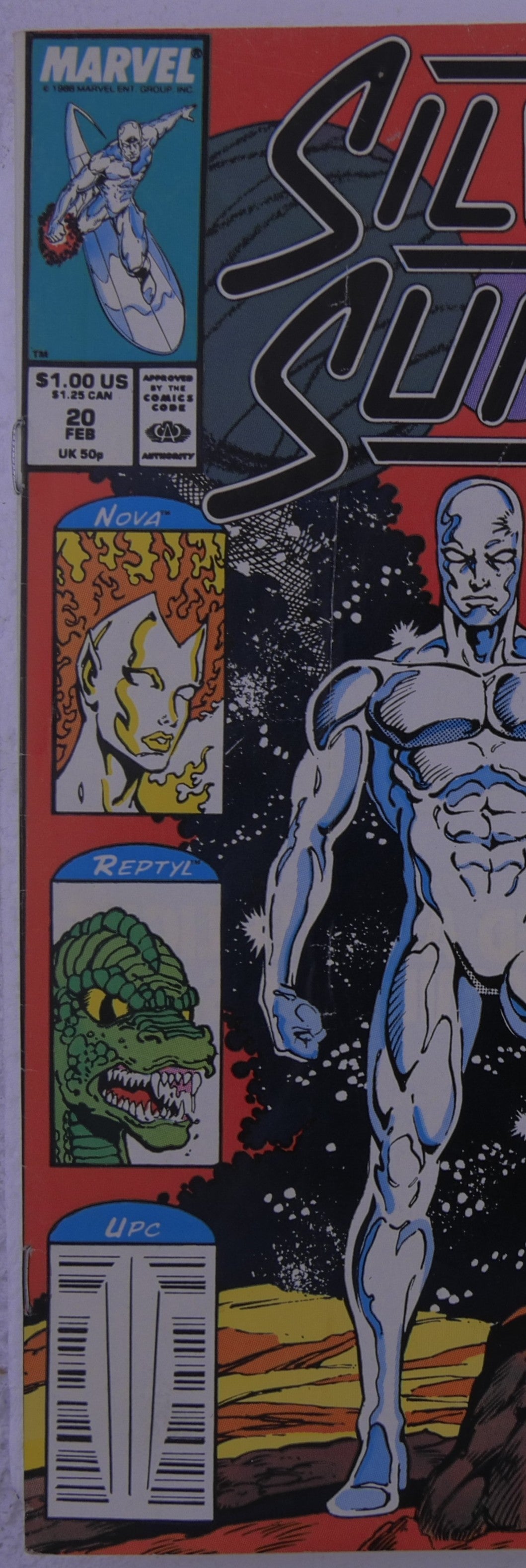 Silver Surfer #20 (Marvel, 1989) Nova Firelord Super-Skrull Reptyl