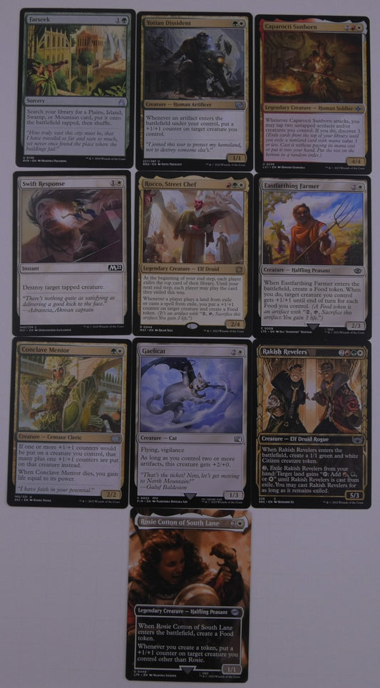 MTG Commander Starter Bundle – Rocco, Street Chef (15-Card Support Pack) 15 synergistic cards focused on Food tokens and +1/+1 counters