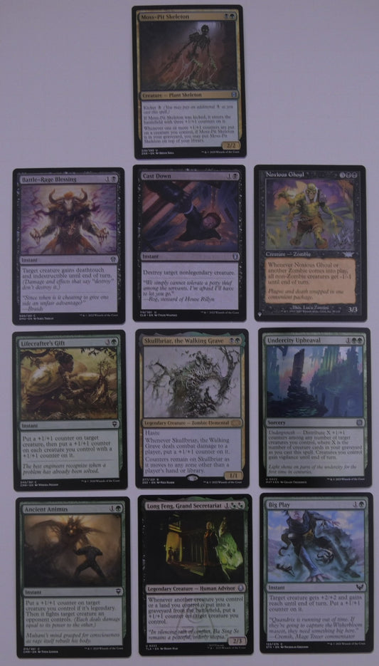 Skullbriar the Walking Grave MTG Commander pack with Golgari spells and lands