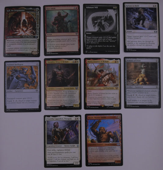 Merry Esquire of Rohan MTG Commander style 15 card Boros pack with lands and combat focused cards