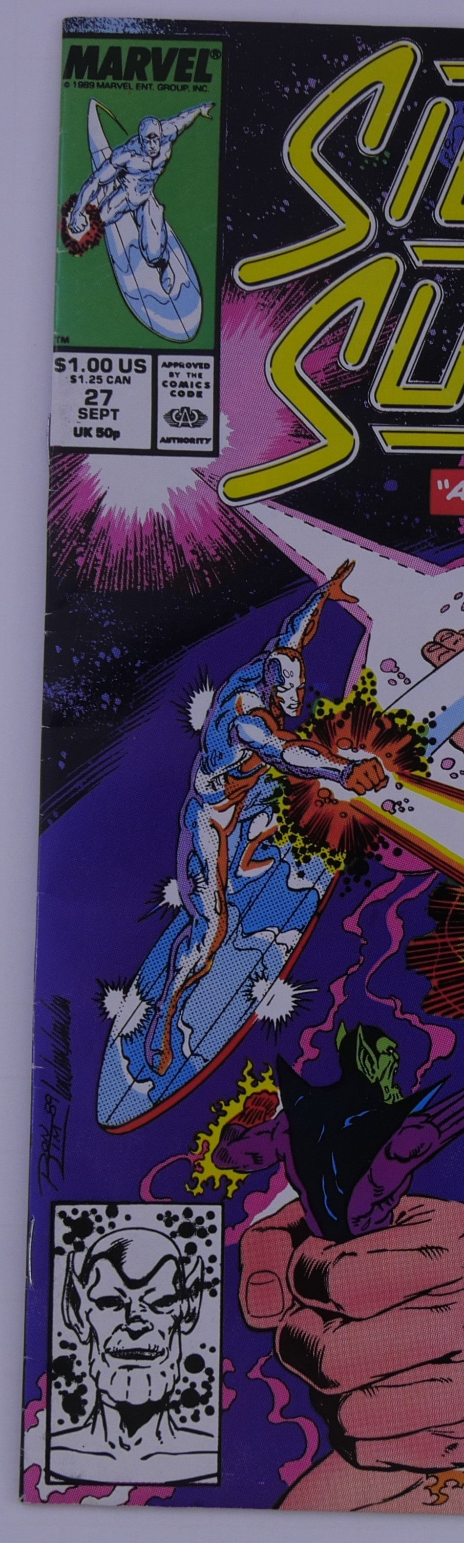 Silver Surfer #27 (Marvel, 1989) Along Came a Stranger Featuring Super-Skrull