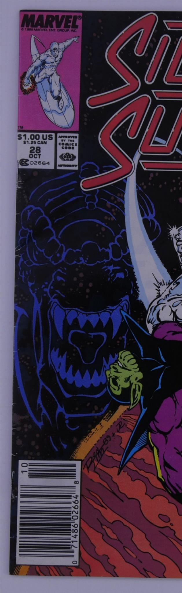 Silver Surfer #28 (Marvel, Oct 1989) “Neanderthals!” Skrull Warlord