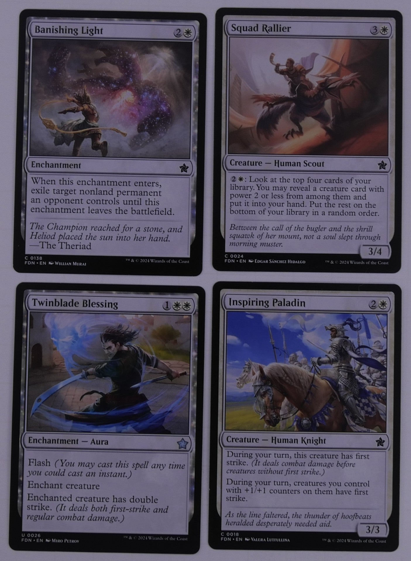 MTG Foundations FDN White Commons & Uncommons You Pick Choose Your Card