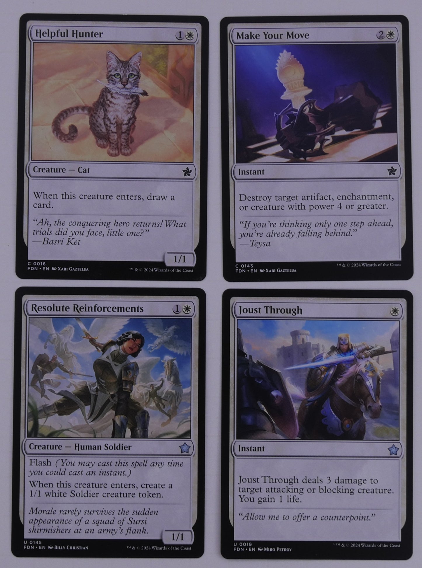 MTG Foundations FDN White Commons & Uncommons You Pick Choose Your Card