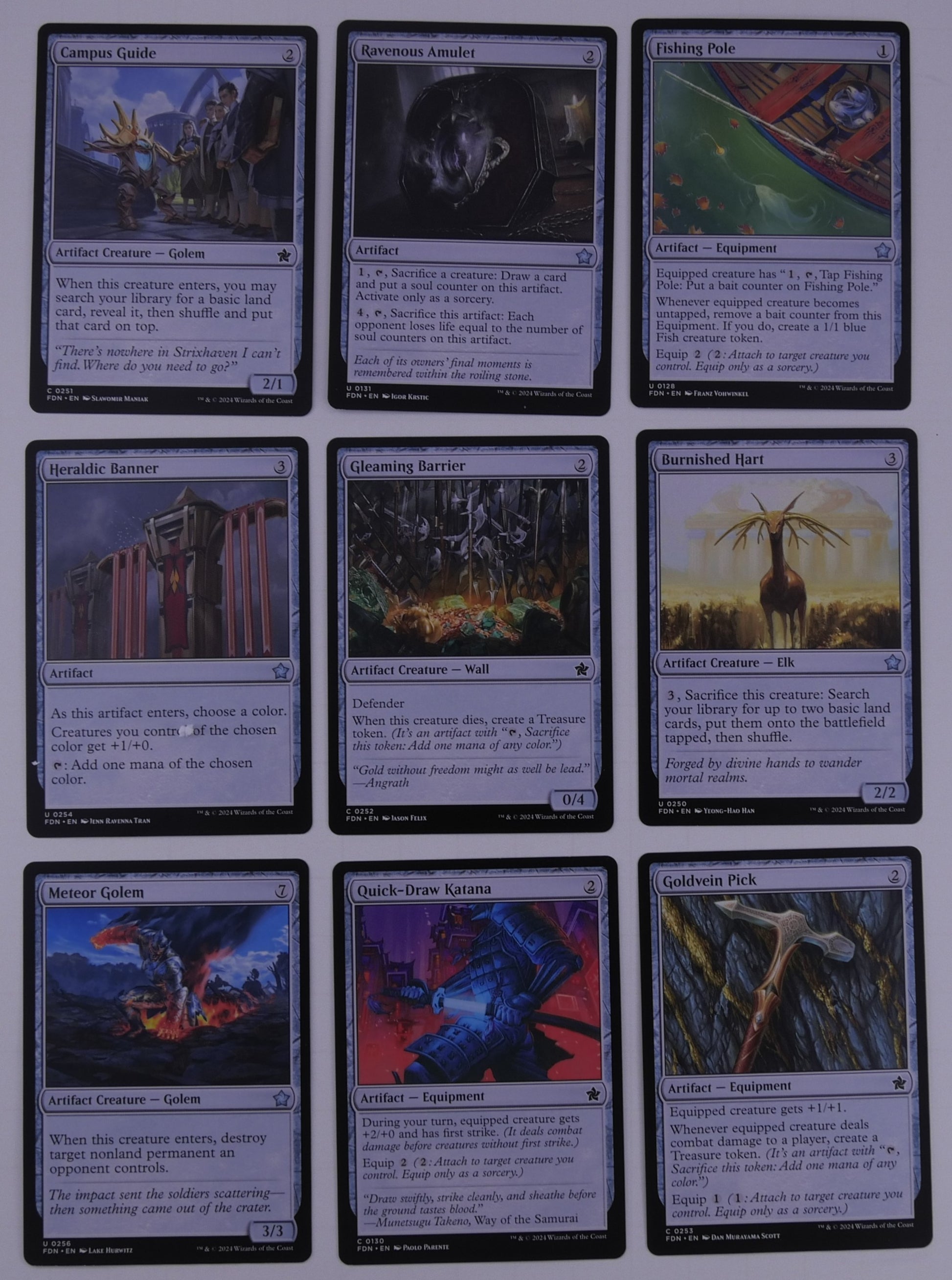 Magic: The Gathering Foundations (FDN) colorless commons and uncommons You Pick singles selection
