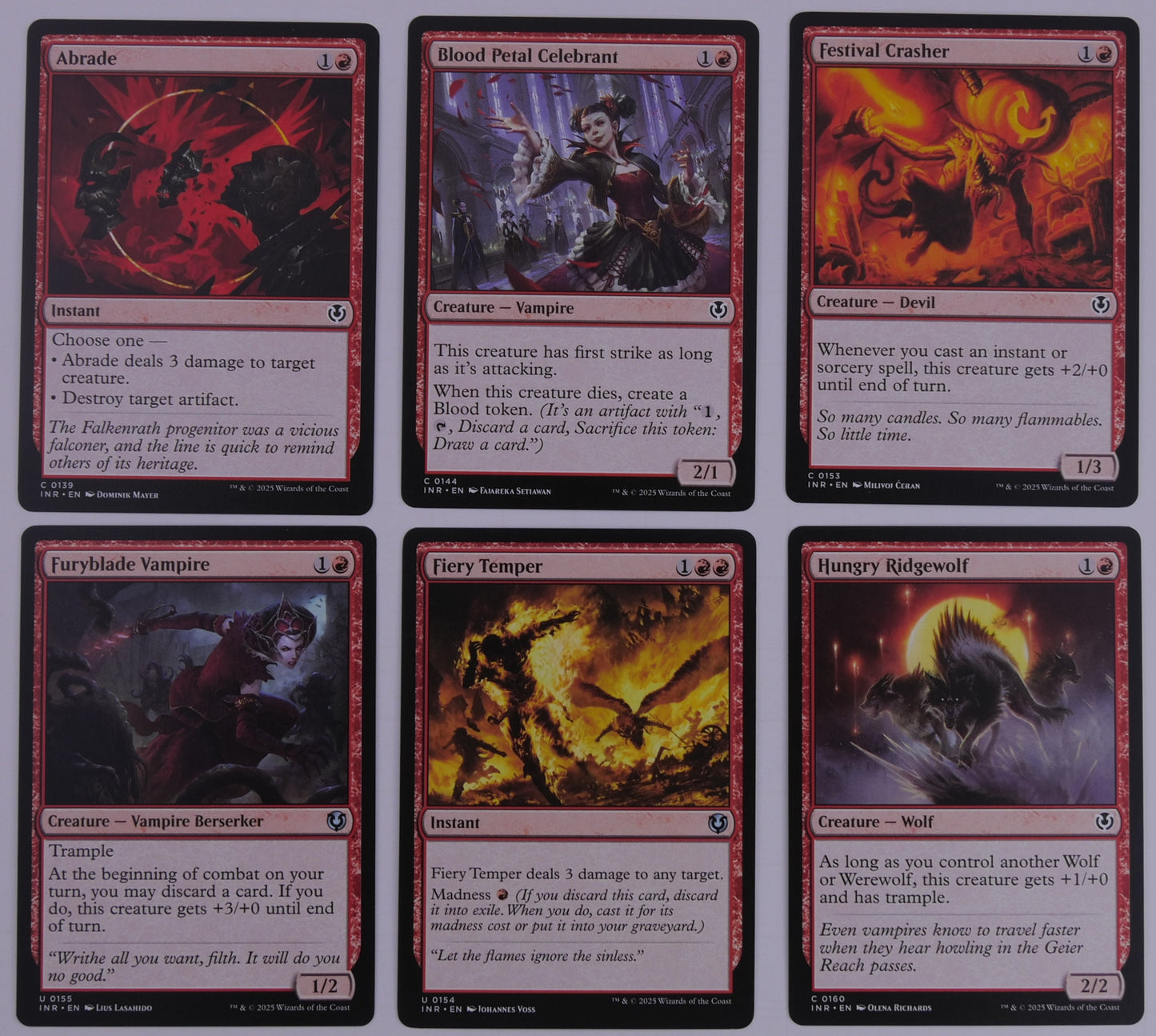 MTG Innistrad Remastered – Red Commons & Uncommons | You Pick