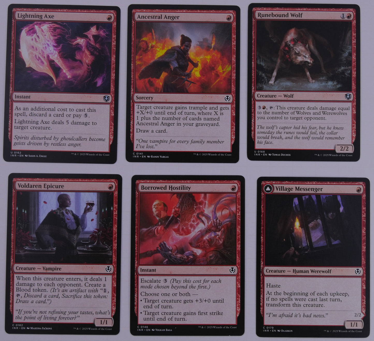 MTG Innistrad Remastered – Red Commons & Uncommons | You Pick