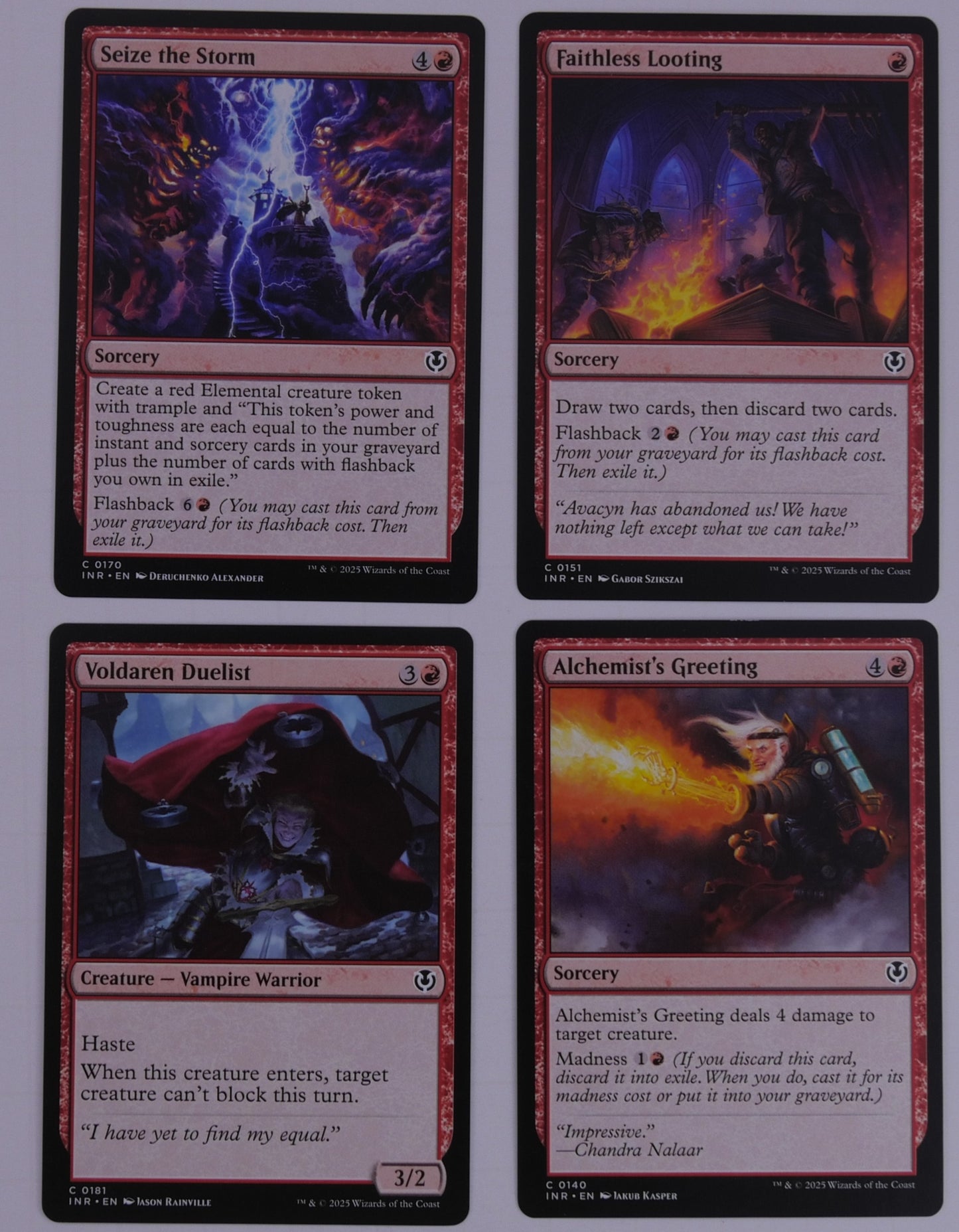 MTG Innistrad Remastered – Red Commons & Uncommons | You Pick